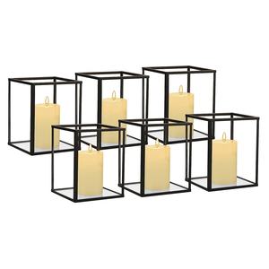 Windproof Glass Hurricane <b>Candle</b> <b>Holder</b> Gleaming Golden Pillar <b>Candle</b> Stand for Indoor <b>Outdoor</b> Decoration - Product Image 4