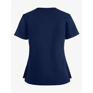 Custom Women's Cotton Woven <b>Scrub</b> <b>Sets</b> for Hospital Use with Needle Detection and Seamless Fusing - Product Image 3