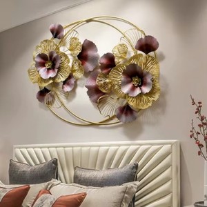 Modern Metal Wall Sculpture Abstract Geometric Irregular Shape Home Decor Bedroom Art Single Piece Set - Product Image 2