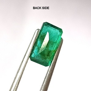 Sapphire Gems International Pierre précieuse naturelle émeraude verte de Zambie de 1,45 carat, taille émeraude, pierre libre EF-101 pour la fabrication de bijoux - Product Image 6