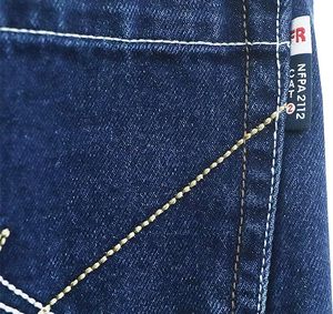 Jeans en denim classiques pour hommes, coupe régulière, en coton durable, pantalons décontractés, vêtements personnalisés OEM ODM en gros - Product Image 4