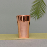Ensemble de gobelets en cuivre martelé, verres à boire traditionnels, tasses réutilisables pour eau, jus et boissons, collection cadeau pour cuisine et salle à manger
