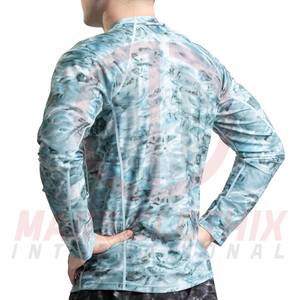 Camiseta de Compresión de Manga Larga para Hombre con Estampado de Sublimación Personalizado de Nuevo Diseño, Camiseta Deportiva con Logotipo Personalizado - Product Image 2