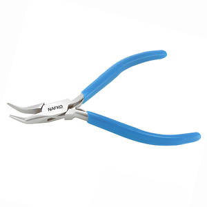 Premium Super Fine Bent Chain Nose <b>Pliers</b> 115mm for Jewelry Making Beading Precision Wire Wrapping and <b>Small</b> Detailed Craft Work - Product Image 1