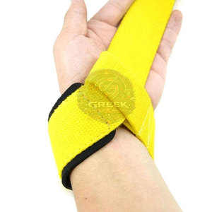Sangles de levage réglables en coton pour entraînement de musculation, bandes de poignet antidérapantes de haute qualité - Product Image 2