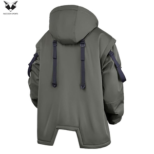 Ropa de Calle Otoñal Verde Oliva, Multibolsillos, Cortavientos, Impermeable, Ligera, Transpirable, de Alto Rendimiento, Buena Calidad, Única - Product Image 5