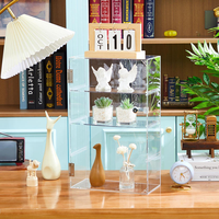 Vitrine en acrylique transparente, boîte de rangement multifonctionnelle et sécurisée, armoire de présentation en acrylique verrouillable