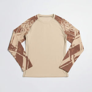 Wholesale Sun Protection Clothing Compression Shirt Rashguard Fully Sublimated Long Sleeve Custom Surf Bjj Rash Guard for Men - Product Image 5