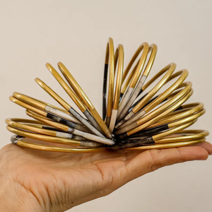 Pulsera de cuerno de búfalo, brazaletes de cuerno de buey auténtico, juego de pulseras de cuerno LUCKY de Perfect Enterprises - Product Image 4