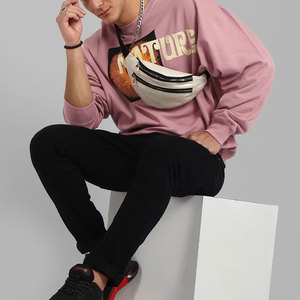 เสื้อสเวตเชิ้ตผู้ชายเนื้อหนานุ่ม ทรงปกติ แขนยาว ดีไซน์เรียบง่าย สไตล์พื้นฐาน - Product Image 4