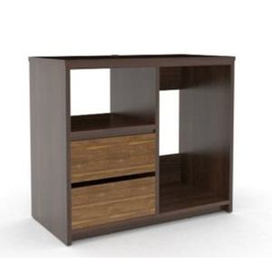 Commode de rangement moderne pour micro-frigo en MDF E0 stratifié HPL, entièrement démontable pour un montage facile en hôtel - Product Image 2