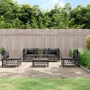 Ensemble de salon de jardin anthracite - Product Image 1