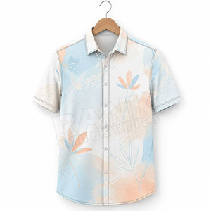 Service OEM, impression personnalisée, chemises de plage pour hommes de qualité supérieure, vente en gros de chemises de plage pour hommes, vente en ligne. - Product Image 3