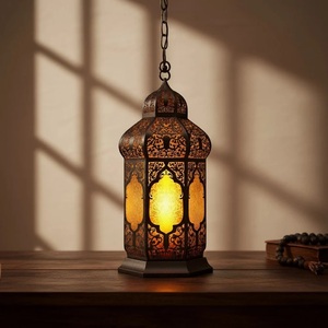 New <b>Moroccan</b> Brass Cylinder Lantern Handmade Eco-Friendly Customizable Hollow Perforated Design Durable Home <b>Decoration</b> Indoor - Product Image 2