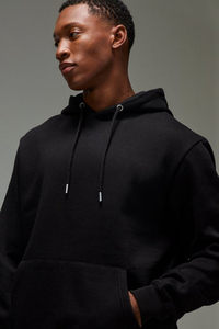 Sweat à capuche oversize coupe ample streetwear en molleton de coton épais French Terry à épaules tombantes, personnalisable avec logo, vente en gros - Product Image 3