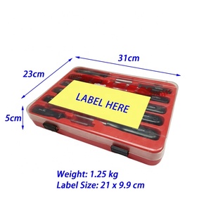 Jeu de tournevis Torx étoile anti-effraction T6-T40 de 11 pièces TAIWAN CALIBRE, embouts magnétiques, qualité bricolage, finition chromée, acétate OEM - Product Image 6