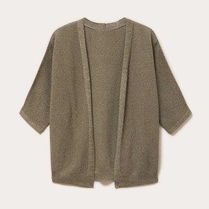 Premium V-Neck Button Up Silk Blend Knit Breathable Shirt Women's Smooth Texture Elegant Jumper High Quality Seasonal <b>Tops</b> - Product Image 4