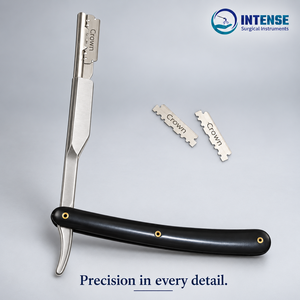 มีดโกนหนวดคุณภาพสูงแบบคลาสสิกสีดำพับได้ สำหรับโกนหนวดเครา - Product Image 3