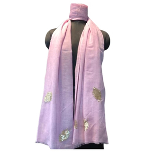 Designer 100% <b>Wool</b> Hand Painted <b>Scarf</b> <b>for</b> <b>Women</b> Colorful and <b>for</b> Winter Use - Product Image 2