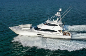 Yacht convertible américain Viking 92 fait sur mesure et artisanal, modèle de bateau peint de 30 pouces - Product Image 5