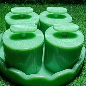 Universal Overseas UO-RJS-01 Eco-Friendly Stackable Handcrafted Classic Resin Jar <b>Set</b>-Heatable Tableware for Kitchen Use - Product Image 1