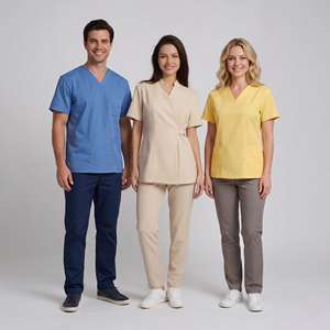 Conjunto de Uniformes Médicos Premium de Sofisticación Atemporal, Diseño Personalizado, Ropa de Trabajo Cómoda y Profesional para Enfermeras y Doctores - Product Image 2