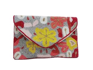 Indian Bohemian Style Handmade Beaded Women's <b>Clutch</b> Elegant Evening Shopping Party Shoulder <b>Bag</b> stitching & Needlework - Product Image 3