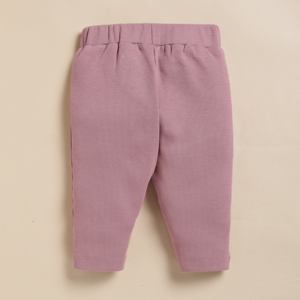 Leggings crayon en bambou élasthanne biologique de qualité supérieure lot de 2-Nostalgie Rose + Lavande Brouillard - Product Image 3