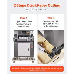 Coupe-papier électrique robuste de 1100 W, largeur de coupe de 20,3/515 mm, épaisseur de coupe de 3,1/80 mm, guillotine, coupe-papier 7 - Product Image 6