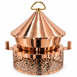 Plat à réchaud en acier inoxydable Aurevia Royale avec finition miroir, durable et éco-responsable - Product Image 5