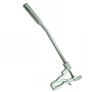 Pistolet d'administration vétérinaire incurvé – Applicateur de bolus en acier inoxydable de qualité supérieure pour bovins et caprins - Product Image 1