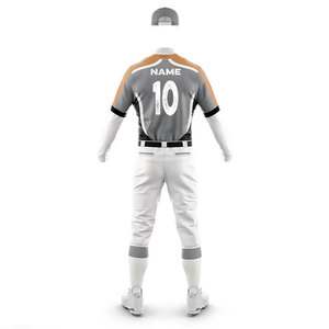 Low MOQ High Quality Uniform Men's Sports Clothing Multi Color Printed Jersey with Pants Customized Youth Sizes Baseball Suit - Product Image 6