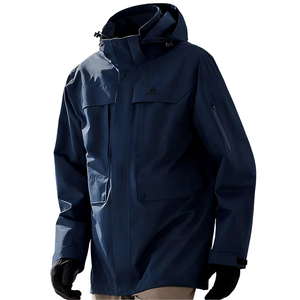 Veste imperméable unisexe à capuche pour l'extérieur - Tex 10 000 mm, coupe-vent, veste de pluie, veste softshell pour le camping - Product Image 3