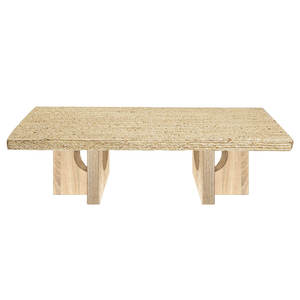 Meubles d'extérieur élégants Table basse rectangulaire en rotin - Product Image 4