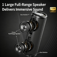 TX9 20W BT 5.3 Speaker Silinder Portabel IPX6 Tahan Air TWS Lampu RGB Mendukung Musik Lossless Perangkat Speaker Nirkabel Luar Ruangan