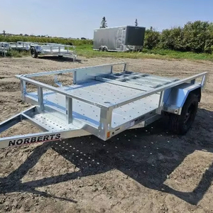 New 2024 6' x 10' Galvanized Steel Utility <b>Trailer</b> Low Price - Product Image 1