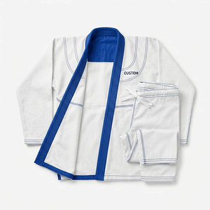 Kimono de jiu-jitsu brésilien sur mesure, gi BJJ léger en tissu perlé, coton doux et durable, uniforme pour hommes et femmes, entraînement. - Product Image 2
