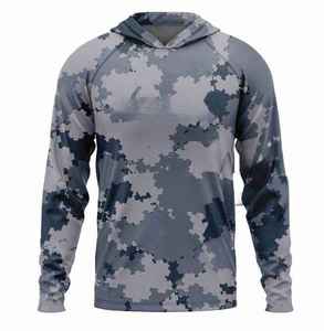 ผู้ผลิตเสื้อฮู้ดตกปลาป้องกันรังสียูวีแบบสั่งทำขายส่ง OEM ผ้าอินเตอร์ล็อค รับผลิตแบรนด์ส่วนตัว ผลิตจำนวนมาก - Product Image 2