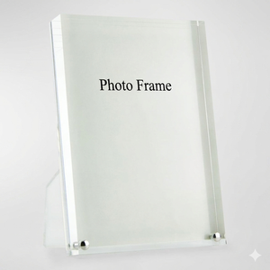 Modern Clear Acrylic Picture <b>Frame</b> Double Sided Magnetic <b>Floating</b> Photo <b>Frame</b> Desktop Sign Holder Stand Wholesale Photo <b>Frame</b> - Product Image 1