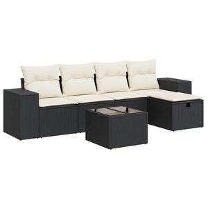 Garden <b>Sofa</b> <b>Set</b> With Cushions Outdoor Furniture PE Rattan Waterproof Contemporary Design For Garden Use - Product Image 2