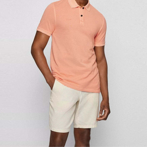 Ensemble polo d'été léger et réversible 2 pièces pour homme : T-shirt à manches courtes et short – Tenue décontractée et sportive en coton biologique de haute qualité - Product Image 2