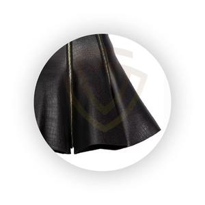 กระโปรงหนังแท้คุณภาพสูงขายดี งานสั่งทำ ODM สไตล์ลำลองสำหรับฤดูใบไม้ร่วง ความยาวระดับเข่า สำหรับผู้หญิง - Product Image 4