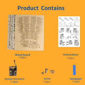 Caja de Música de Madera 3D Hecha a Mano con Diseño de Ballena, Kit de Modelo para Armar, Ideal para Regalos de Cumpleaños, Festividades y Navidad - Product Image 2