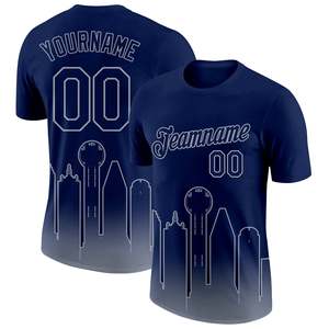 T-shirt d'équipe personnalisé de qualité supérieure, col rond, numéro de joueur personnalisé, nom de l'équipe, vêtements de sport, tissu à séchage rapide, vente en gros - Product Image 1