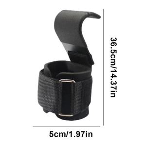 Sangles de musculation en cuir de haute qualité avec crochets, antidérapantes et respirantes pour l'entraînement en salle de sport - Product Image 2