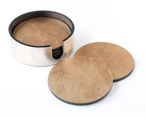 Ensemble de sous-verres en métal au design artistique, accessoires décoratifs pour boissons, pour table à manger, restaurant, hôtel, bar, intérieur de maison - Product Image 2