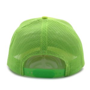 Gorras Trucker de Fábrica Vietnamita, con Malla Trasera, Personalizables, de 5 Paneles, de Espuma, para Viaje y Estilo Urbano, OEM, Venta al por Mayor, de Polialgodón, Color Verde Matcha - Product Image 3