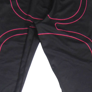 <b>Men's</b> Black Sweatpants With Pink Logo Elastic Waist Casual <b>Joggers</b> Breathable Knitted Spandex Polyester - Product Image 5