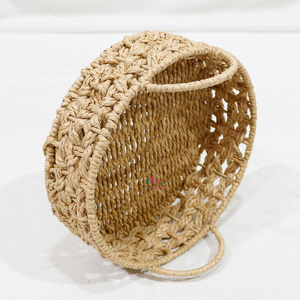 Bandejas DE SERVICIO DE jacinto de agua tejidas de alta calidad, organizador decorativo de lujo para cocina y sala de estar - Product Image 4