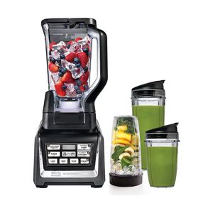 Licuadora Personal y de Sobremesa Nutri con Base Auto-iQ de 1200W, Jarra de 72 Oz y Vasos Portátiles - Product Image 1